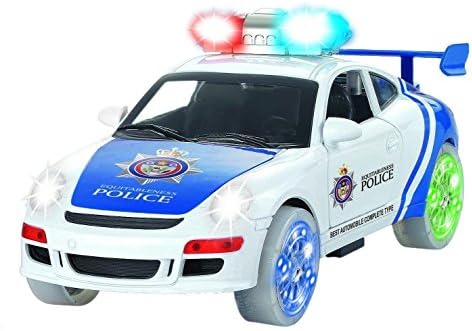 Bump &amp; Go Action Police Car! Real Sirens &amp; Flashing Lights makes this Best Birthday Gift! Hours of Fun Boys Pretend Play!!