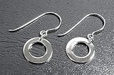 Sterling Silver Plain Earrings - Size: 14mm
