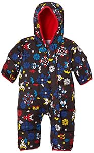 Columbia Snuggly Bunny Bunting Toddler Snowsuit 3-6 Months Black Animal Print