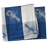 Lobster Jacquard Delphinium 60x90 Tablecloth