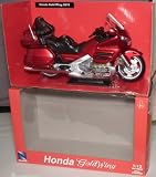 Honda Goldwing Silver Diecast Motorcycle 1:12 Scale