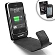 Apple iPhone 3G / 3GS Genuine Leather Extended Battery features Alternative Superior-Protection Rubber Case and Screen Protector