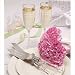Personalized Simplicity Champagne Flutes & Cake Server Set (Clear, Silver) (22