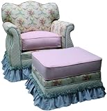 Adult Empire Blossoms & Bows Rocker Glider Chair - Down