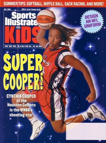 Buy Cynthia Cooper autographed WNBA Houston Comets Sports Illustrated for Kids magazine by AutographsForSale