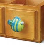 Whimsical Tropical Fish Nautical Drawer Pull Knob