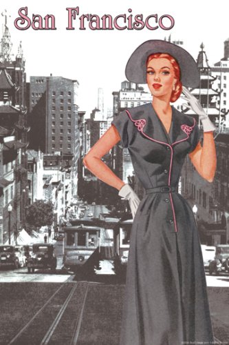 Art Poster, San Francisco Walking Dress II - 18.75 x 27.5
