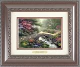 Bridge of Faith Art Limited Edition Framed Poster Print by Thomas Kinkade, 12x10