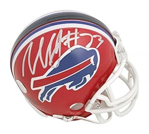 Marshawn Lynch Buffalo Bills Autographed Riddell Mini Helmet - Memories - Mounted Memories Certified