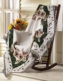 Sunflower Tapestry Throw Blanket By Collections Etc