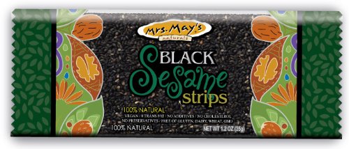 Mrs. Mays Black Sesame Strips, 1.2-Ounce (Pack of 20)
