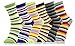 Differenttouch 6 Pairs Women's Fancy Design Multi Color Novelty Crew Socks