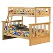 Columbia Twin/Full Bunk Bed - Natural Maple