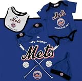 New York Mets Newborn 5 Piece Gift Set