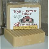 Handmade Raw Goat Milk Soap - Orange Bergamot and Ylang Ylang