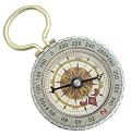 Classic Brass Compass with Adjustable Dial - Glows in the Dark