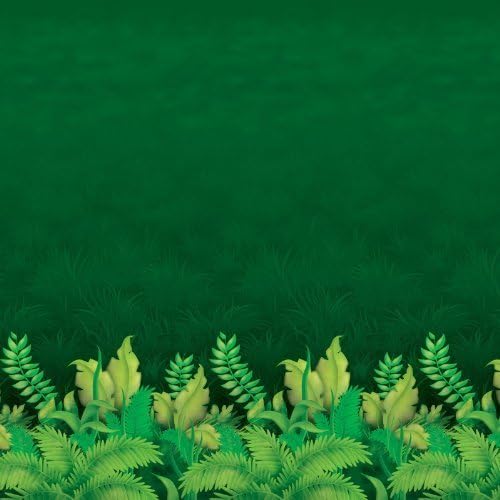 Jungle Foliage Backdrop Party Accessory (1 count) (1/Pkg) by The Beistle Company