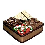 Christmas Caroling Gift Tray - Toffee, Peppermint Bark, Bridge Mix and Jordan Almonds - Holiday Gift Idea