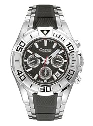 Caravelle by Bulova Men's 45B004 Bracelet Black Dial Watch