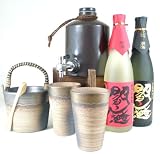 【送料無料】焼酎サーバー全セット版（麦焼酎閻魔・黒麹　閻魔720ｍｌ）