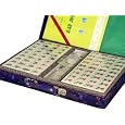 Chinese Mahjong Game Set With Silk Carrying Case