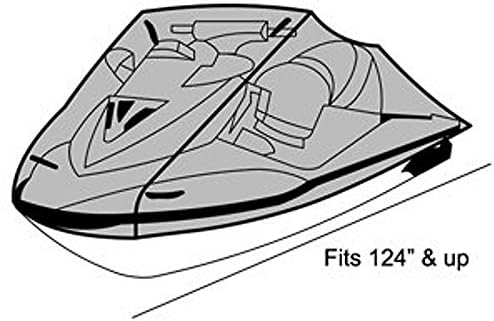 CoverWaves Jet Ski Cover: Over 124" Black Elite