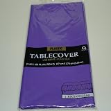 Purple Plastic Rectangular Tablecover - 54 x 108