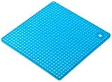 SiliconeZone Grid Pot Holder, Translucent Blue