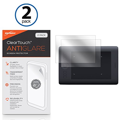 Wacom Intuos Pro Small PTH-451 Screen Protector, BoxWave [ClearTouch Anti-Glare (2-Pack)] Anti-Fingerprint Matte Film Skin for Wacom Intuos Pro Small PTH-451