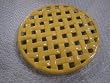 Country Cottage Cast Iron & Porcelain Enamel Trivet Honey Gold