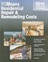 Residential Repair & Remodeling Costs: Contractor's Pricing Guide (Means Residential Repair & Remodeling Costs)