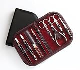 Genuine Leather Women's 8-Piece Manicure/Groomer