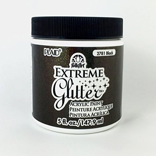 Folk Art 5-ounce Acrylic Glitter Paint (Black 2781)
