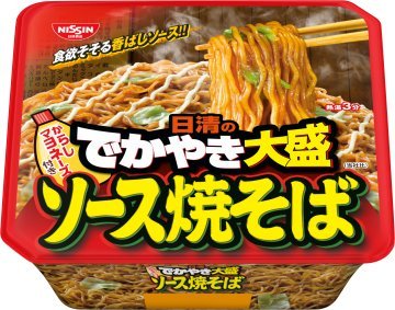日清のでかやき大盛 ソース焼そばからしマヨネーズ付き　1ケース(12個)
