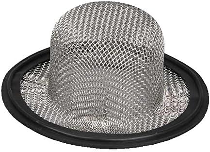 Buna Sanitary Tri-Clamp® Sock Screen Gasket, Black - 3" x 1-1/2" Long w/ 16 Mesh (316L Stainless Steel)