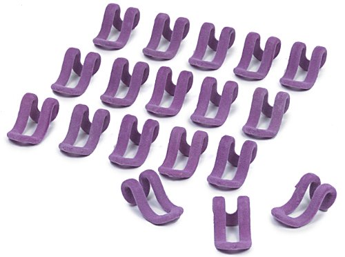 ClosetHangerFactory Slim-Line Set of (18) Mini Cascading Hooks (Grape)