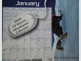 Extreme Sports 2010 14 Month Mousepad Calendar