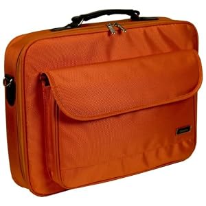 15.6 inch Burn Orange Laptop Notebook Shoulder Messenger Bag / Carry Case / Briefcase