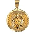 14K Yellow Gold Face of Jesus Medal - 32.00mm