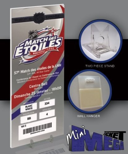 2009 NHL All-Star Game Mini-Mega Ticket - Montreal Canadiens