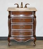 28 Bathroom Furniture Travertine Top Single Sink Vanity Cabinet 136T
