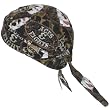 New Aces and Eights, Sewn - Molded Bandana Bandanna, Biker Skull Hat Cap, Head Scarf