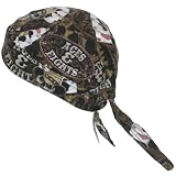 New Aces and Eights, Sewn - Molded Bandana Bandanna, Biker Skull Hat Cap, Head Scarf
