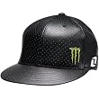 One Industries Monster Wells Men's Flexfit Racewear Hat w/ Free B&F Heart Sticker Bundle - Black