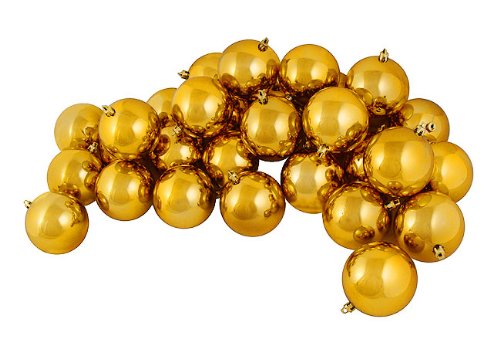 Vickerman Ball Ornament, 60mm, Antique Gold