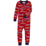 Gerber Race Car Cotton PJs Unionsuit, Red, 24 Months