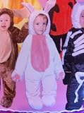 Bunny rabbit Halloween Costume Jumpsuit with attached hood 9-12 months