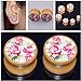 Longbeauty 4 Pairs Organic Wood Double Flared Ear Tunnels Expander Plugs Stretcher Piercings