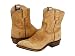 Frye Billy Short Pull On Leather Tan Cowboy Boots
