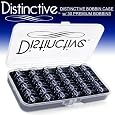 Distinctive Premium Bobbin Box Case with 30 Premium Style SA156 Bobbins Made for Brother Sewing Machines